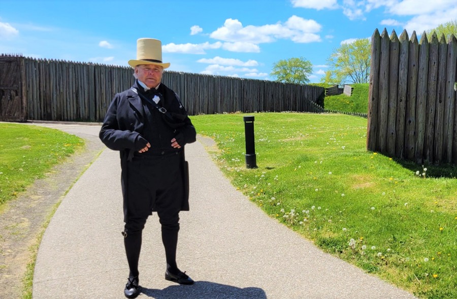 Scott Finlay is casually dressed for Officer's Day at Fort George, on May 14. (Tony Chisholm)