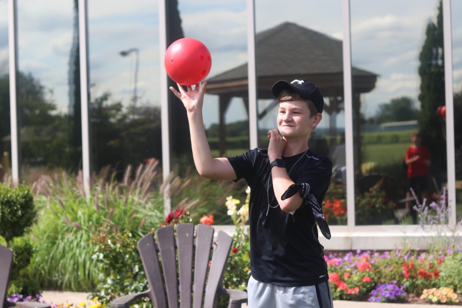 Braden Grealy, 13, said he enjoyed coming to a unicorn party and a space party hosted by NOTL library over the summer. (Dariya Baiguzhiyeva/Niagara Now)