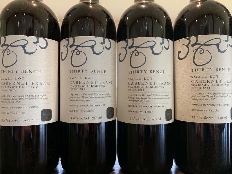 Thirty Bench's Small Lot Cabernet Franc 2012 Vintage