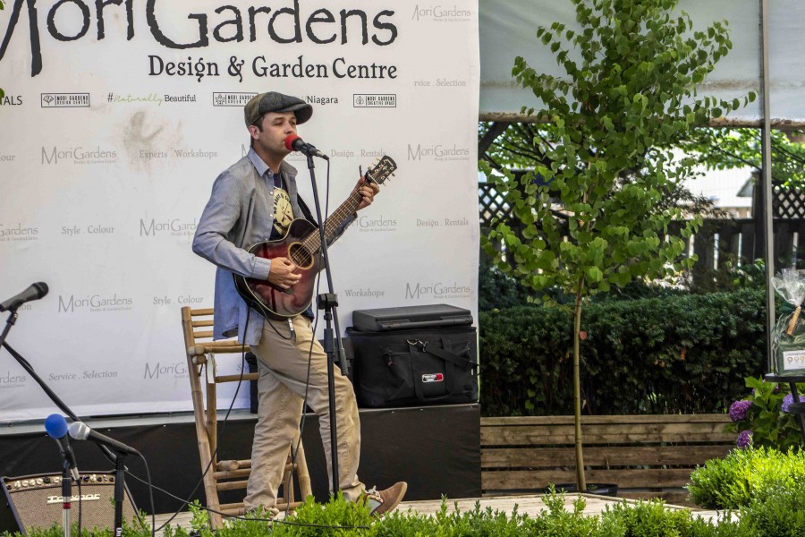 The Lake Reports editor Richard Harley during the anniversary of Mori Gardens last Saturday. (Jessica Maxwell/Special)