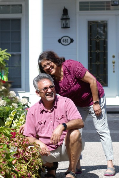 Sonny and Judy D'Mello are the Garden of the Week 12 winners for their B&B property at 481 Gate St. (Brittany Carter/Niagara Now)