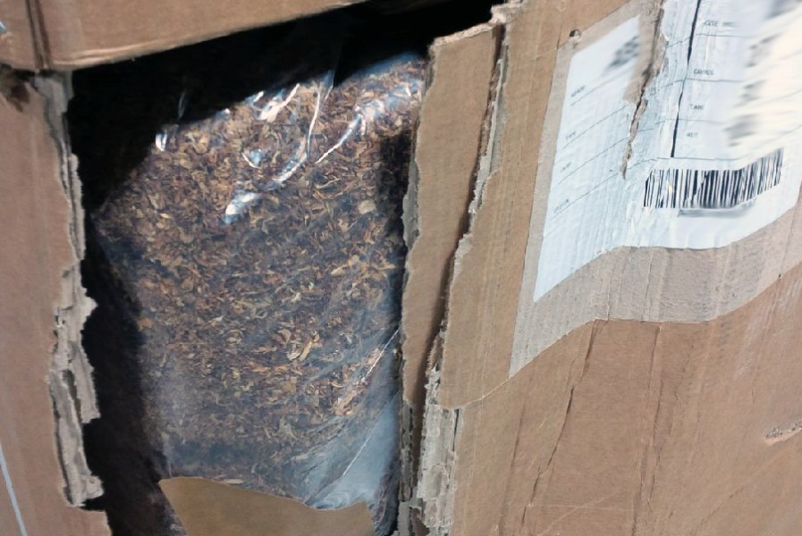 Contraband tobacco was worth roughly $1 million dollars. (Supplied/CBSA)