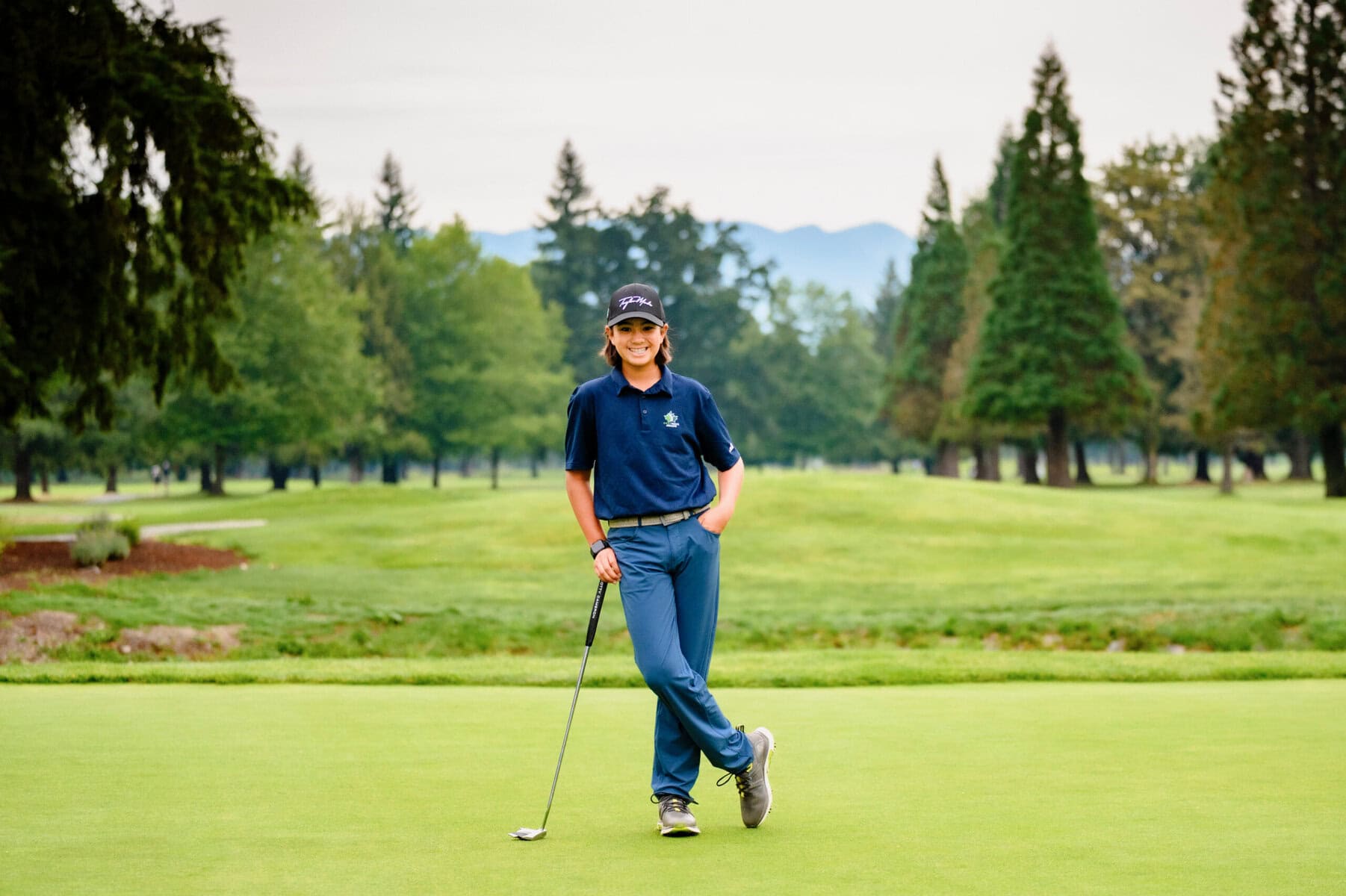 Eli Perng of St. Davids put in two strong rounds at the 2025 U15 Canadian golf championships at Pitt Meadows Golf Club in British Columbia, shooting 77 and 75 over the 6,300-yard layout.