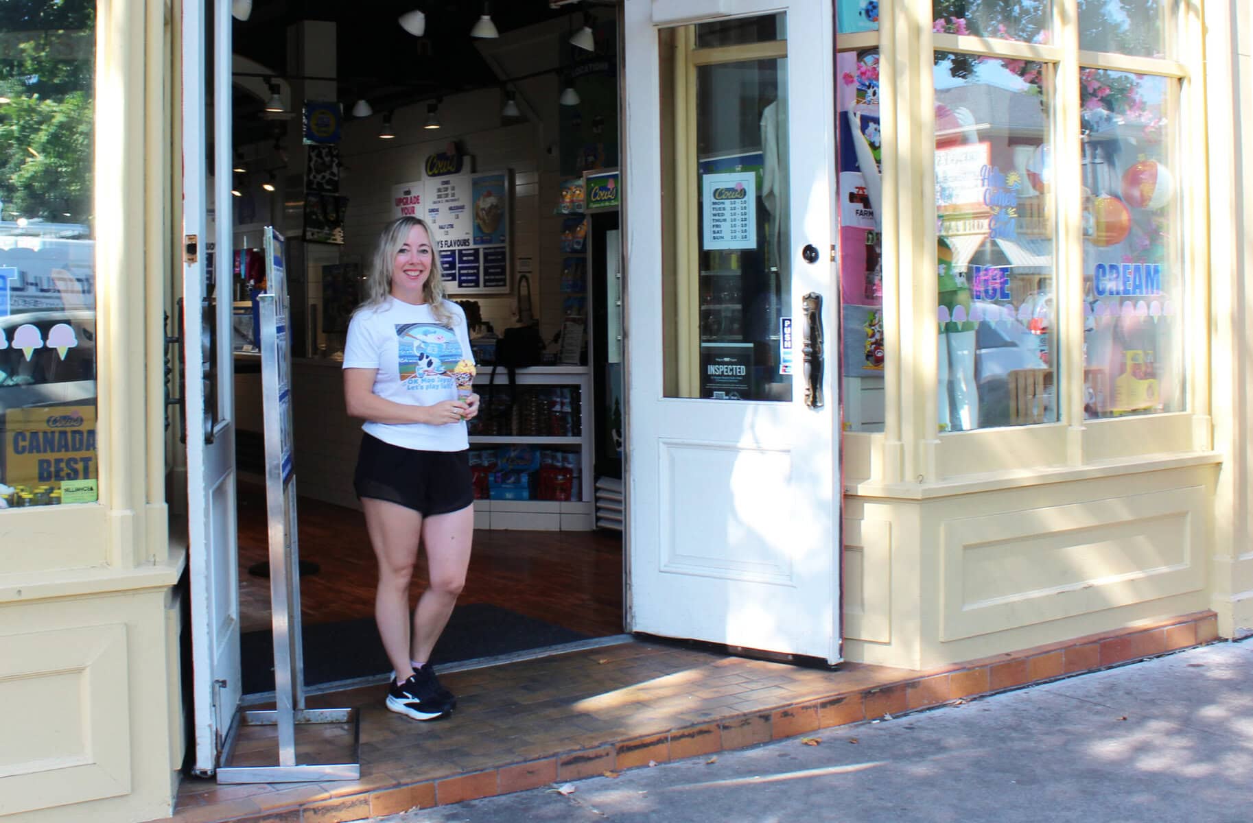 Sherry McIntyre, manager of Cow’s ice cream shop, said the Queen Street has applied for a ramp under the StopGap program. “The owner of Cow’s has always wanted to do something about it,” she said, referring to the single step outside their store being an accessibility problem and tripping hazard.