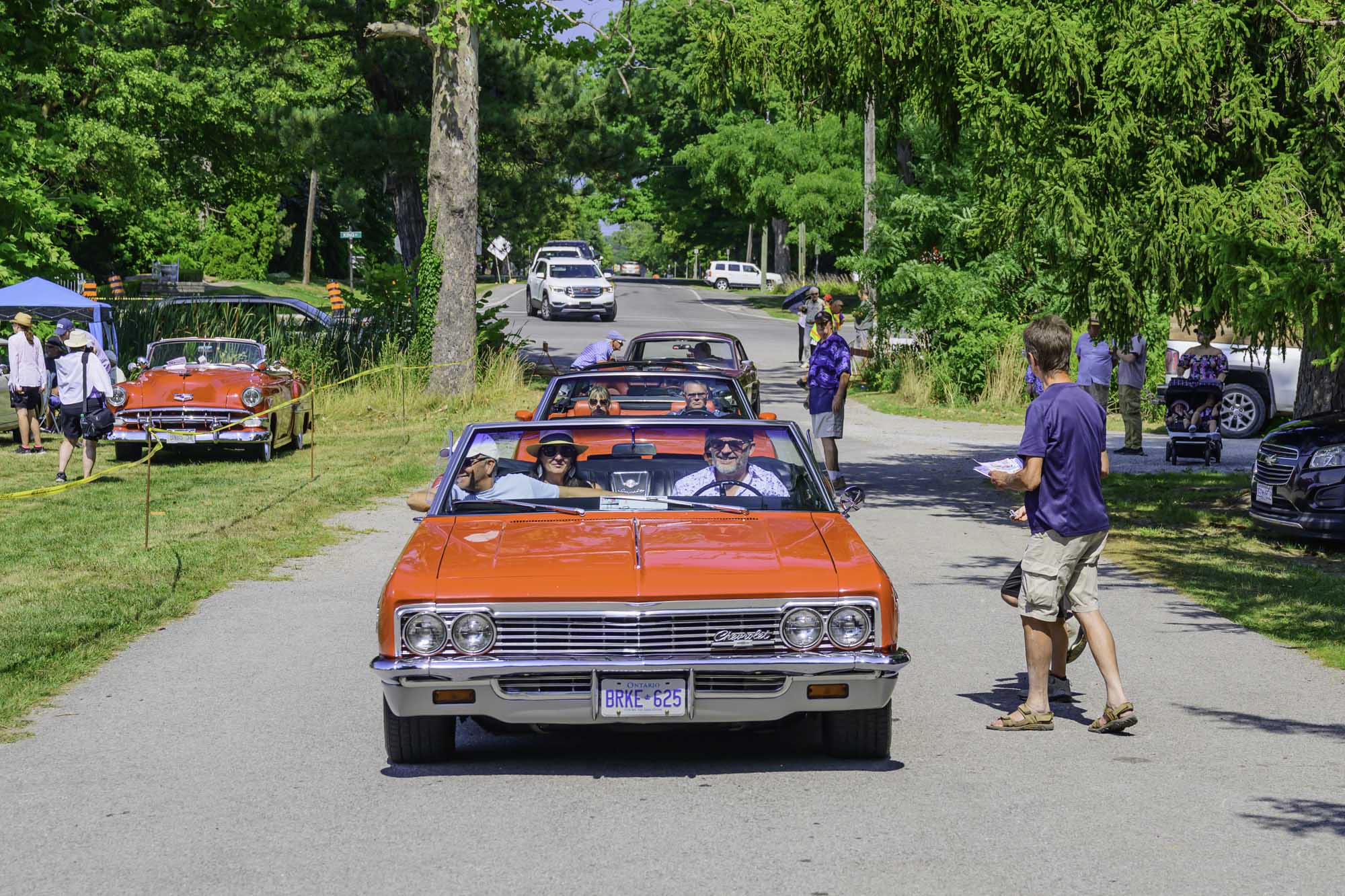 Vroom, vroom: hot rods pull up to the Kinsmen Scout Hall for the 25th annual Show and Shine car show.
