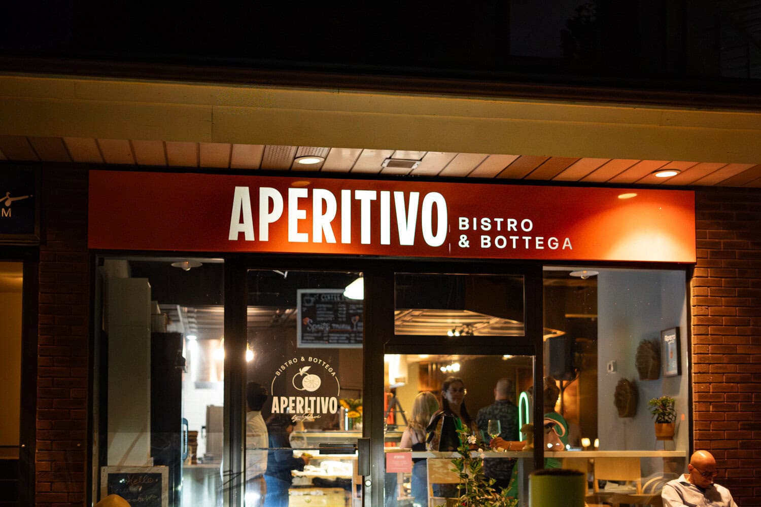 The exterior of Aperitivo by Revé, the bistro and bottega side of the restaurant on Mary Street in Niagara-on-the-Lake.