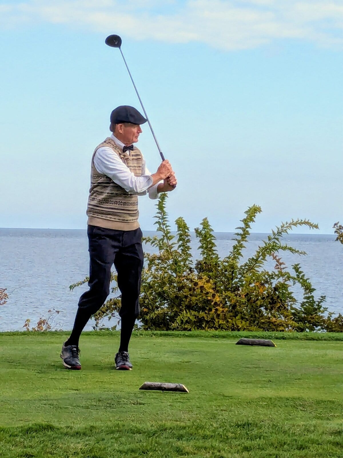 Norm Kerr's attire was on theme for the NOTL Golf Club's 150th anniversary bash.