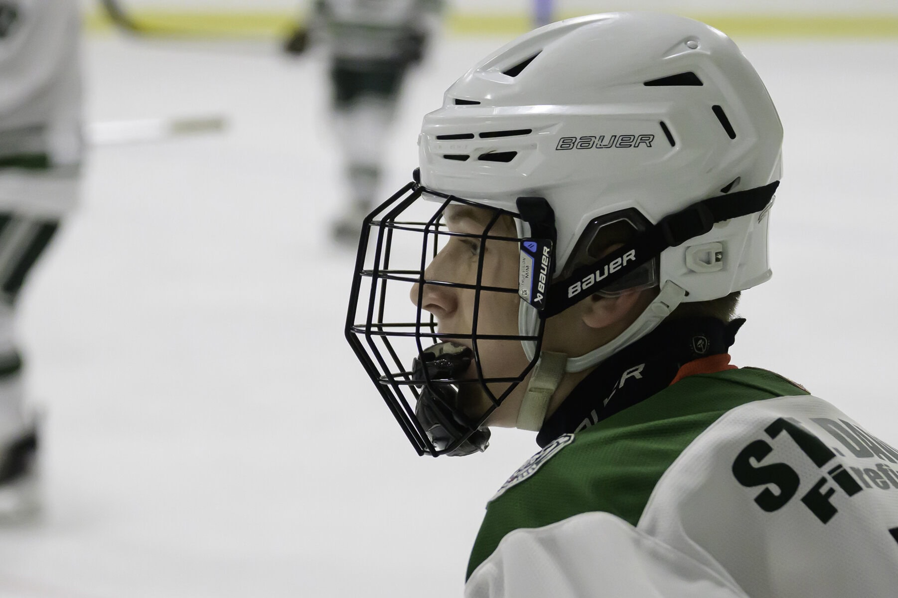 Cian Doyle looks on from the bench during the U15 Wolves’ hard-fought 2-1 loss to the Mid West 49'ers.