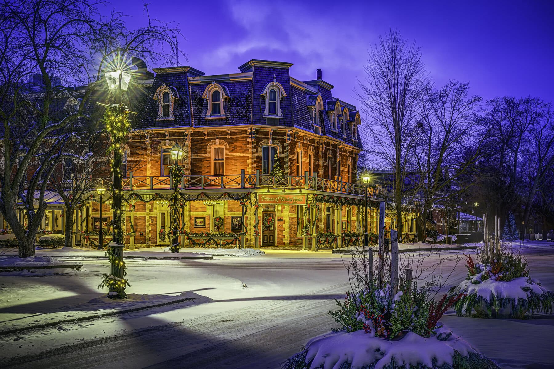 One of Dave van de Laar's favourite spots to photograph in Niagara-on-the-Lake is the Prince of Wales Hotel on Queen Street. This photograph, selected for December, ends off the 2026 calendar.