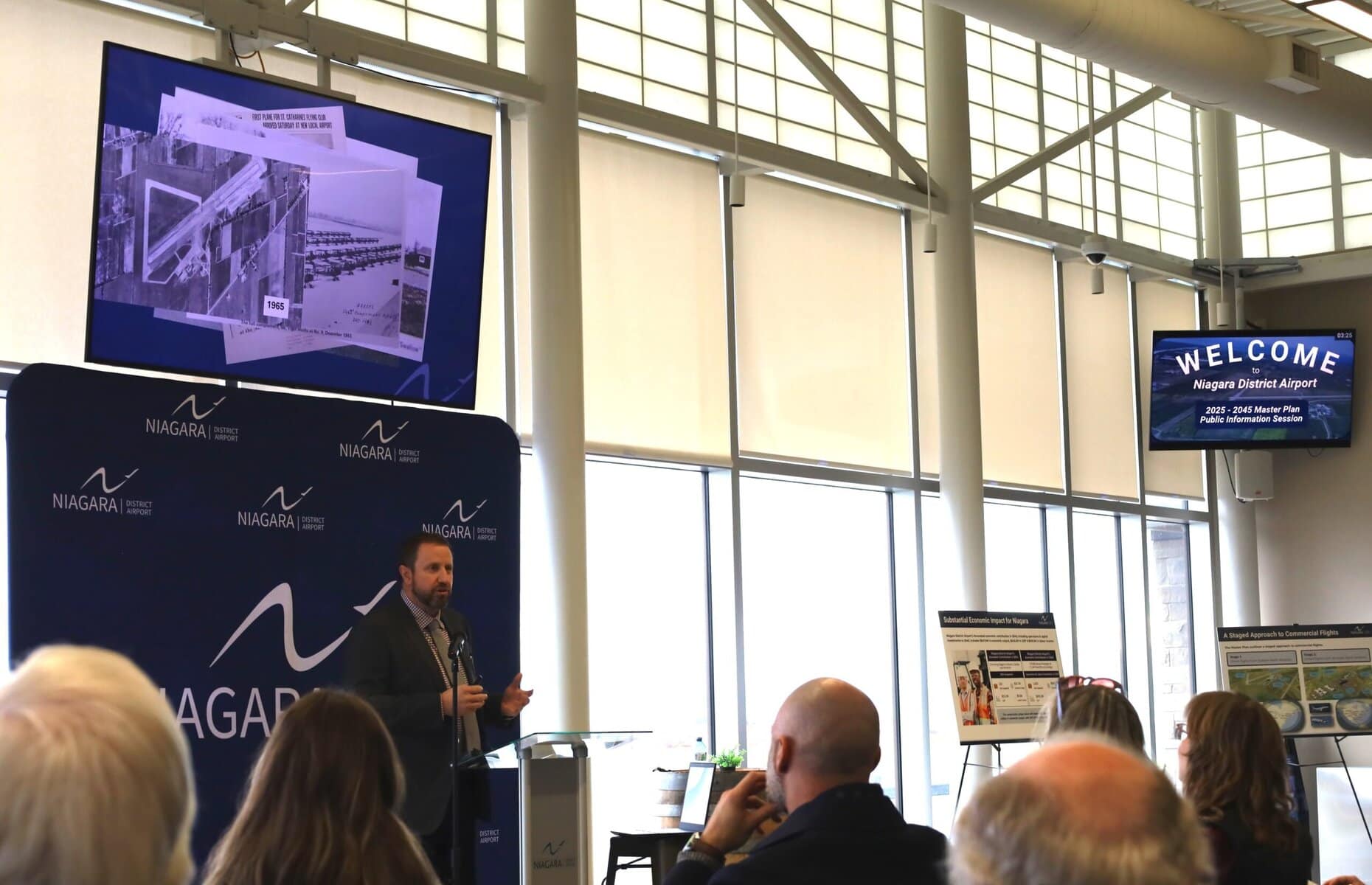 Airport CEO Dan Pilon says the airport’s master plan is “a conversation that continues today — it’s not the end,” as he walked residents through the vision for the decades ahead on Thursday. 