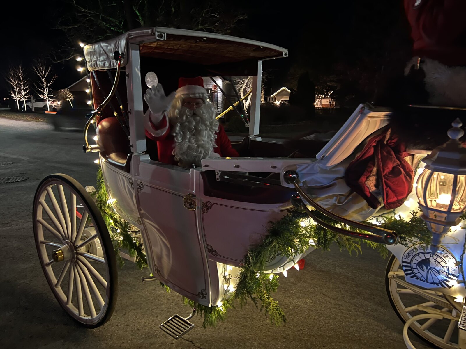 Old Saint Nick stopped by Chautauqua Friday night to spread a little cheer to the people of the neighbourhood.
