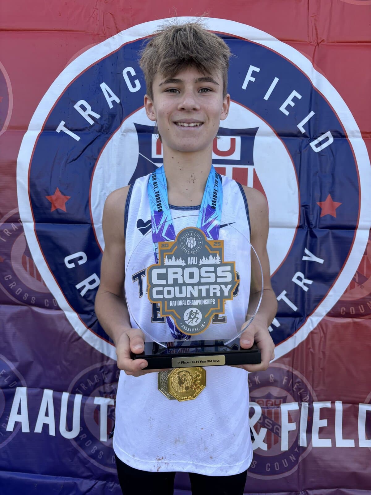 NOTL's Ben Bayne led his team to the age 13-14 U.S. cross-country championship.