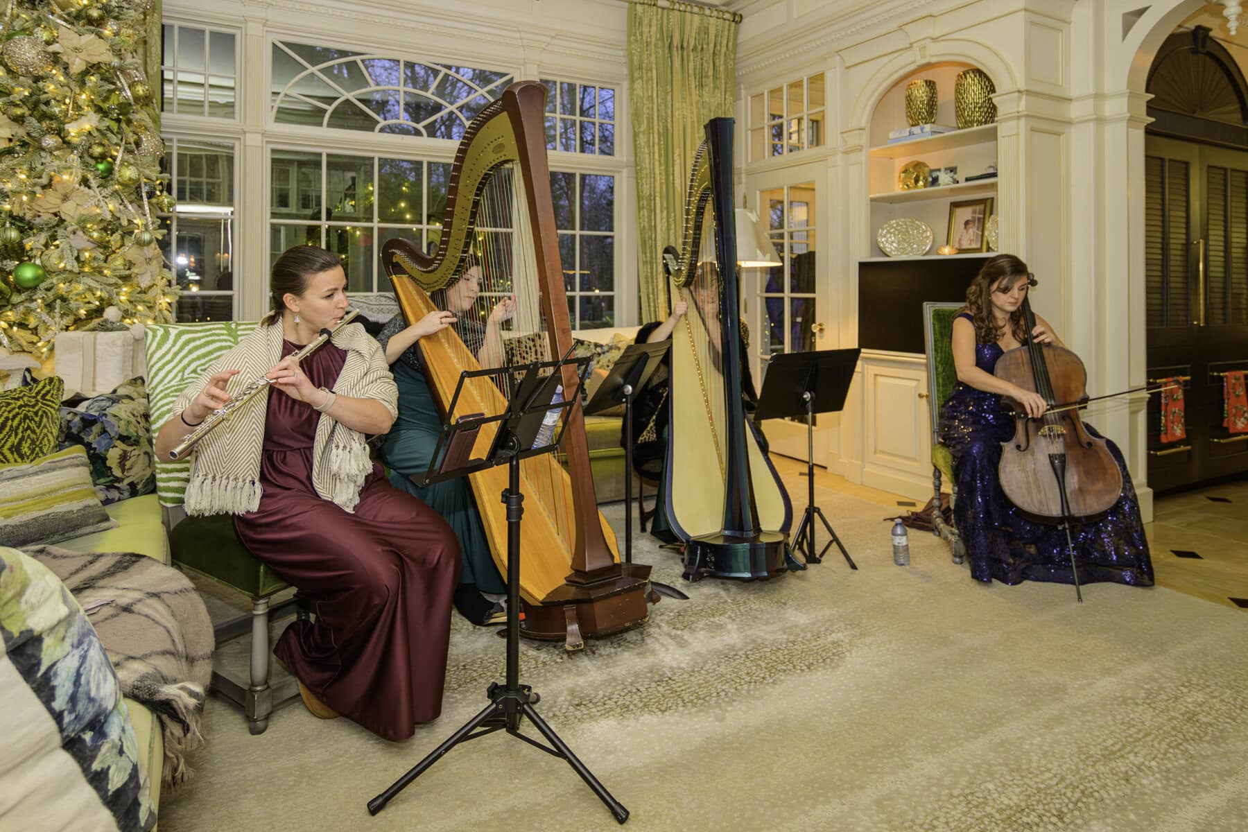 At the McArthur Estate, the Soenen Sisters provide an elegant soundtrack for the home's visitors.