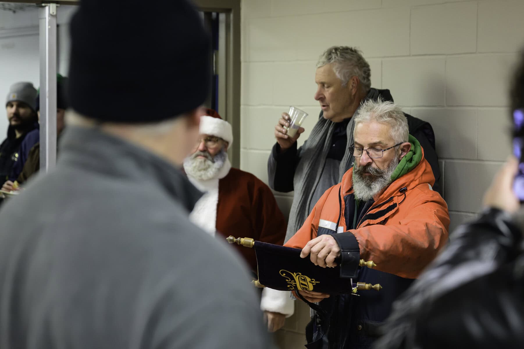 With the parade over, back at Centennial Arena, town crier Tom Pekar offers up his gratitude to everyone who had a hand in making this year's parade another success story.