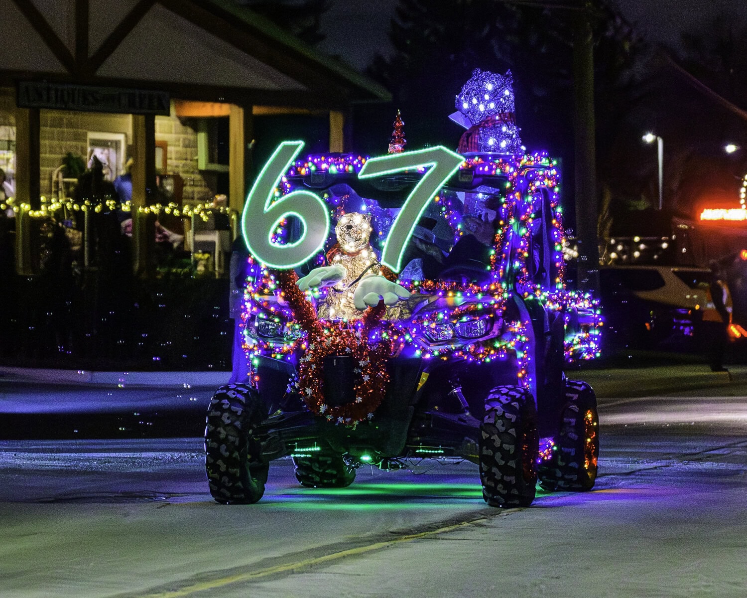 If you're not Generation Alpha, this one might make you scratch your head: this tractor appears to reference the popular "6-7" meme that took off this year on social media.