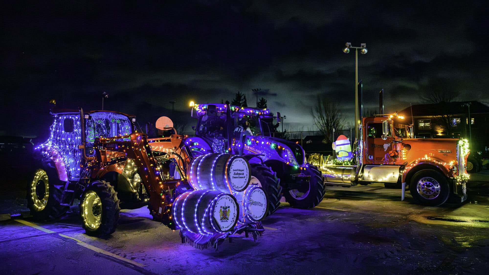 The annual Tractor Parade has become a highly popular celebration, with many in town (and some from other places like Jordan, St. Catharines and Niagara Falls) taking part — including the Town of Niagara-on-the-Lake, with their front loader parade float.