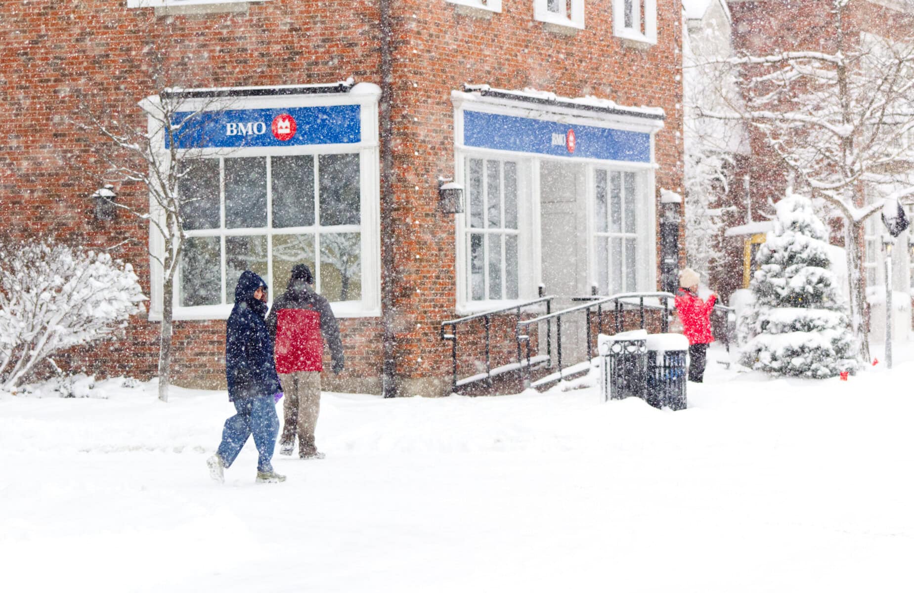 Even snow doesn't stop everyone from doing their business, as seen here on Queen Street on Thursday, a day that saw 15 to 25 centimetres of snow dropped on NOTL.
