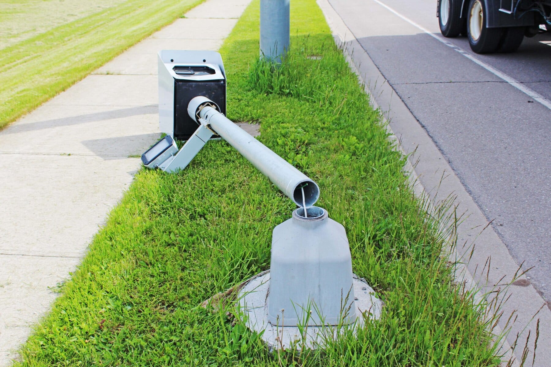 No one really likes speed cameras and someone seems to have a real hate on for the one near Crossroads Public School — throughout the first half of 2025, it gets cut down multiple times from its post.