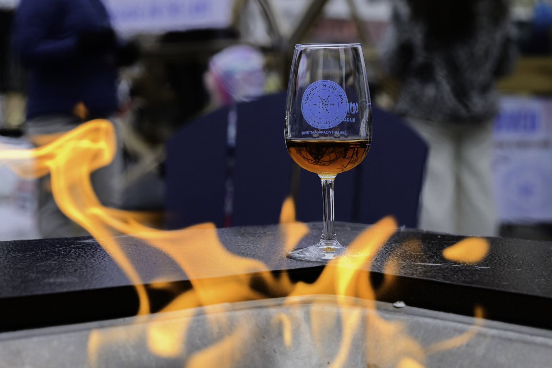 NOTL's liquid gold. A few dozen winery representatives were out on Queen Street on Jan. 16 and 17 offering up glasses of their seasonal icewines, made from fermented frozen grapes harvested in the winter.