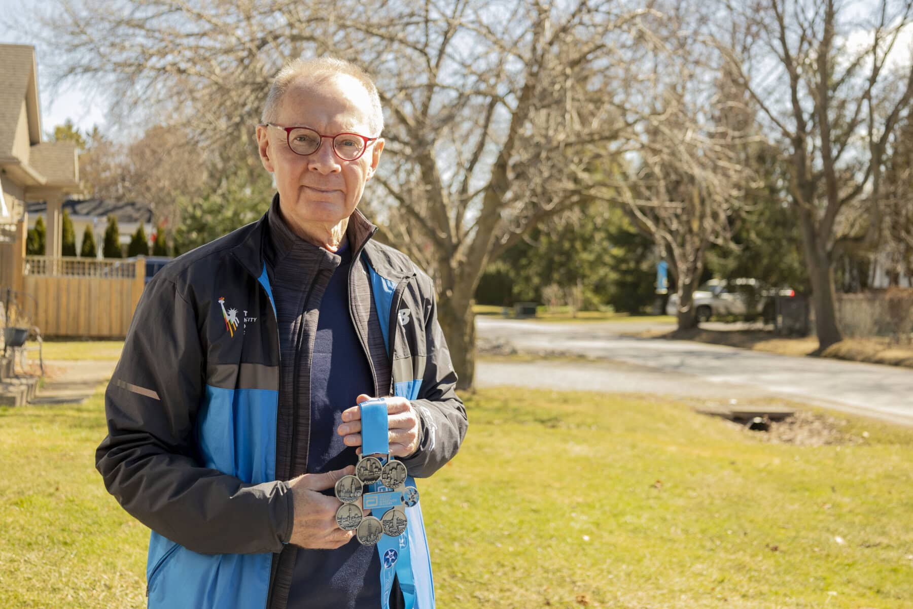John Bobrel earned the Six Star medal, a rare award recognizing runners who compete in the world’s original six major marathons: Boston, London, Berlin, Chicago, New York and Tokyo.