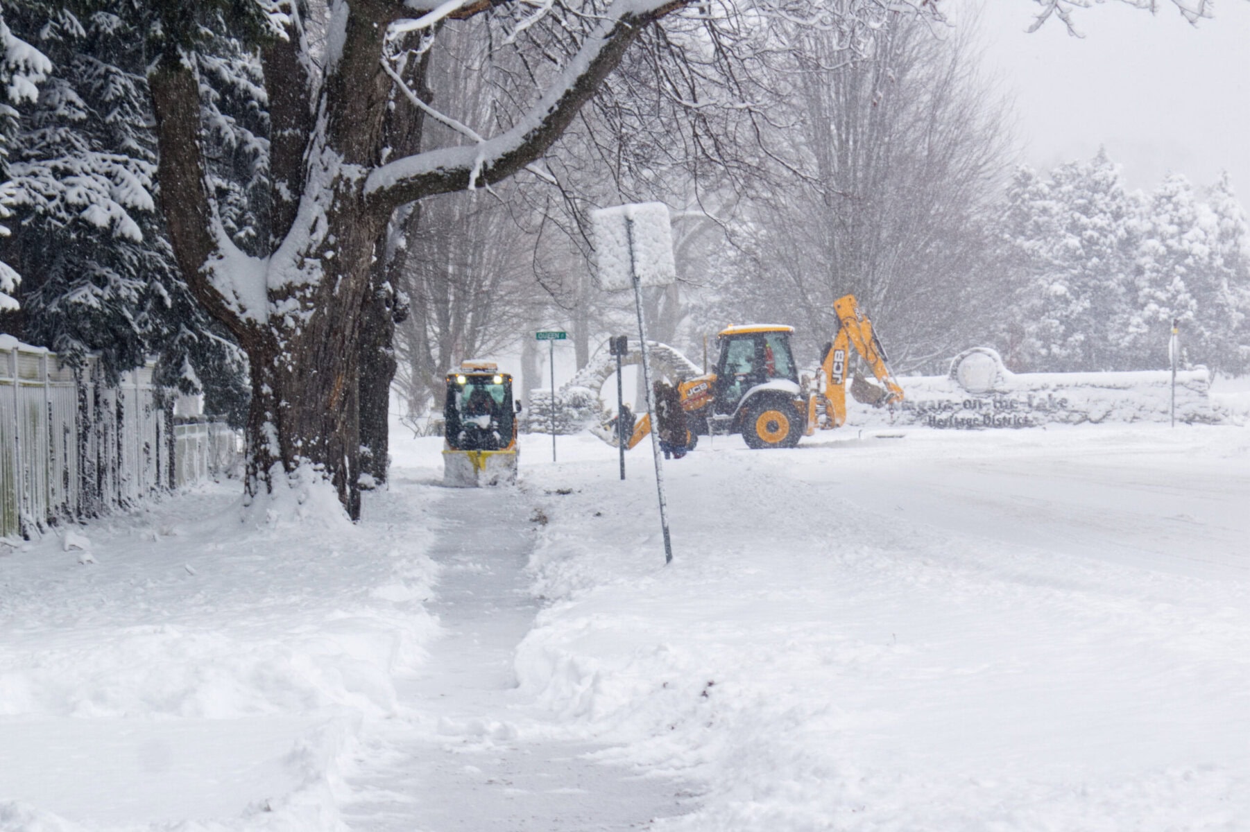 Plows were out in full force on Thursday, as 15 to 25 centimetres of snow was dropped on NOTL.