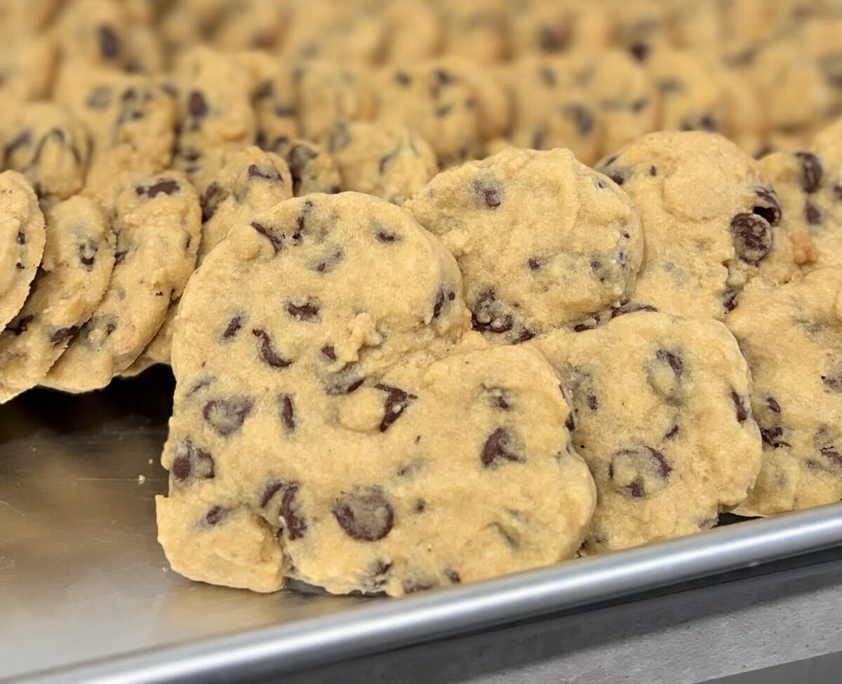 Soon to be sold in half-dozen bundles, these heart-shaped Valentine cookies are raising thousands for Red Roof Retreat through a community-wide fundraiser.