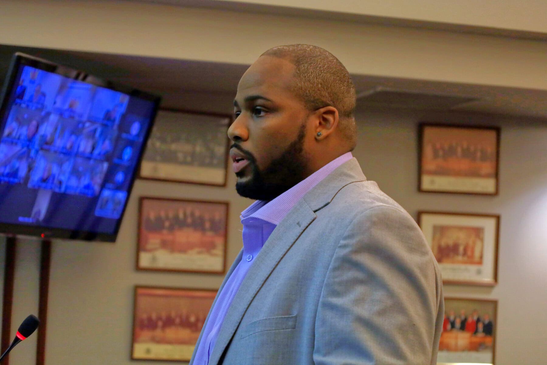 Eric Brathwaite, an associate planner with MHBC Planning, spoke in support of the proposal on behalf of the applicants, saying it meets zoning standards, qualifies as an agriculture-related use and has been revised to address resident concerns.