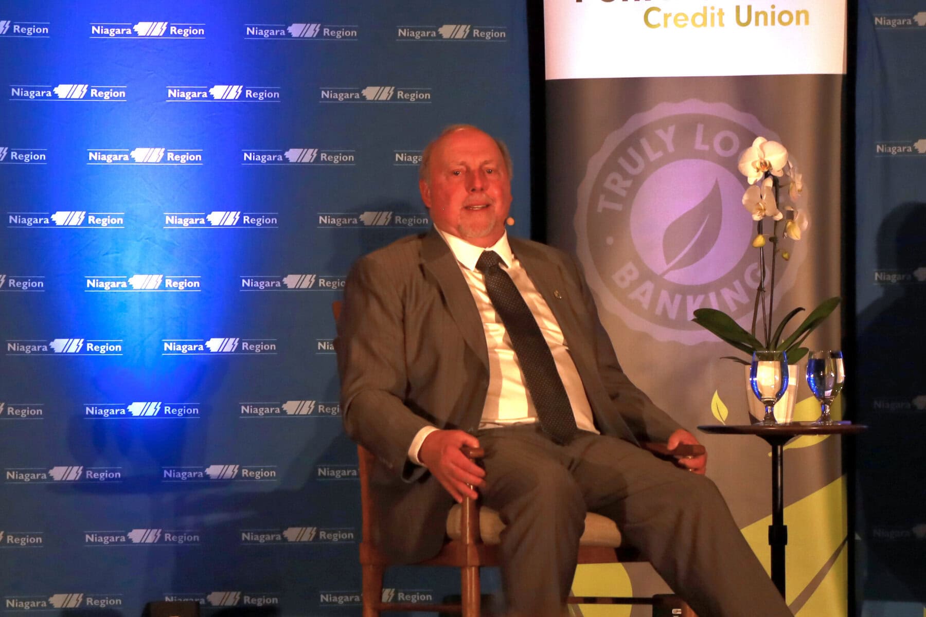 Niagara Regional Chair Bob Gale argues Niagara must streamline services and reduce duplication before seeking more funding from senior governments during the State of the Region on Feb. 27.