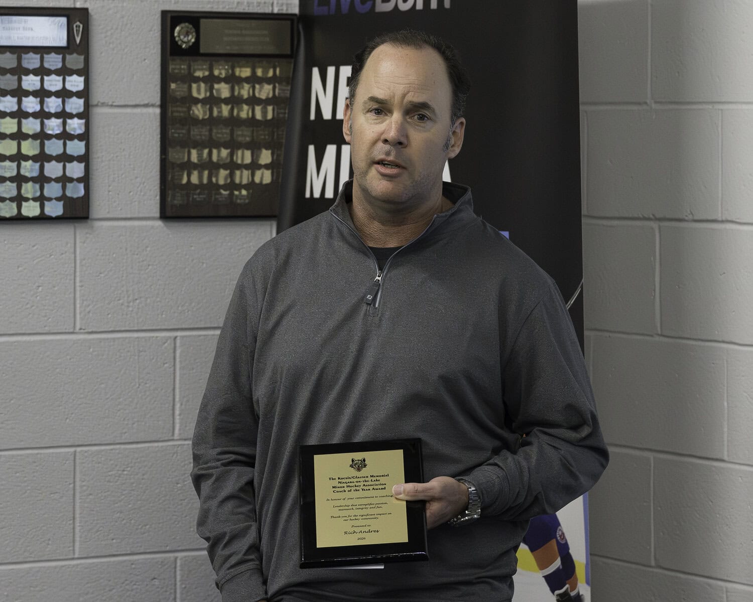 Coach of the Year honours went to Rich Andres, whose U15 rep team made it to the Ontario Minor Hockey Association semifinals.