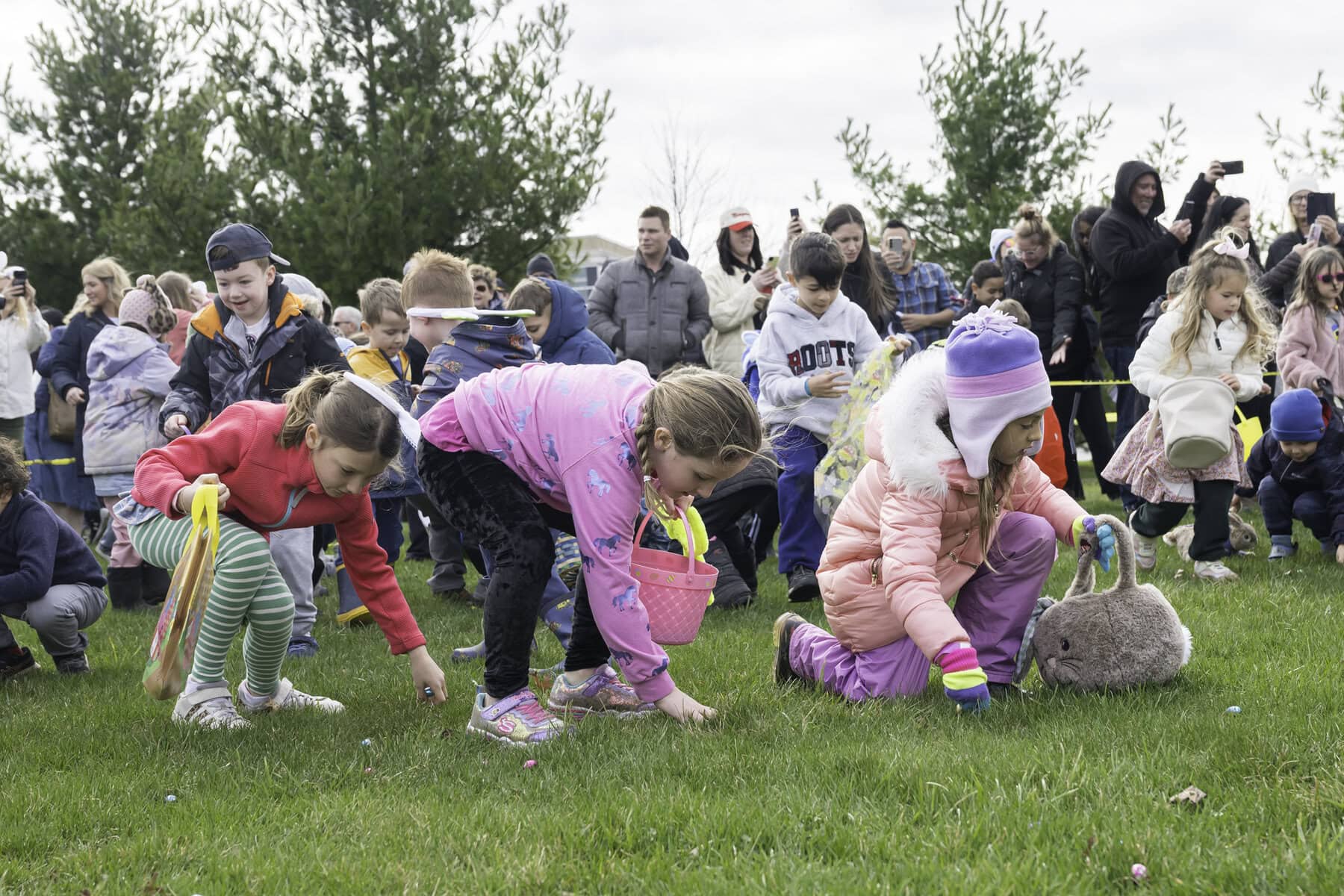 8,000 eggs were scooped up in minutes at the NOTL Community Centre, collected by hundreds of kids.