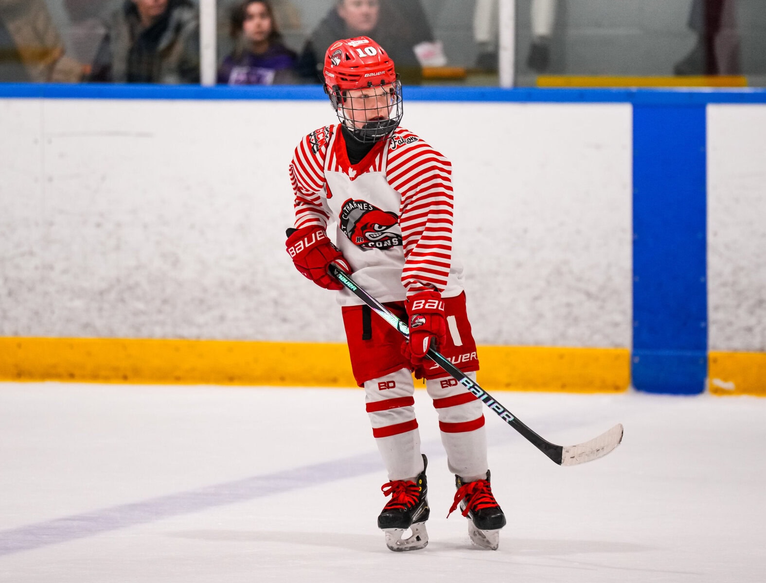  Brock Friesen was one of two NOTL players competing for the Garden City Falcons AA team in Whitby.