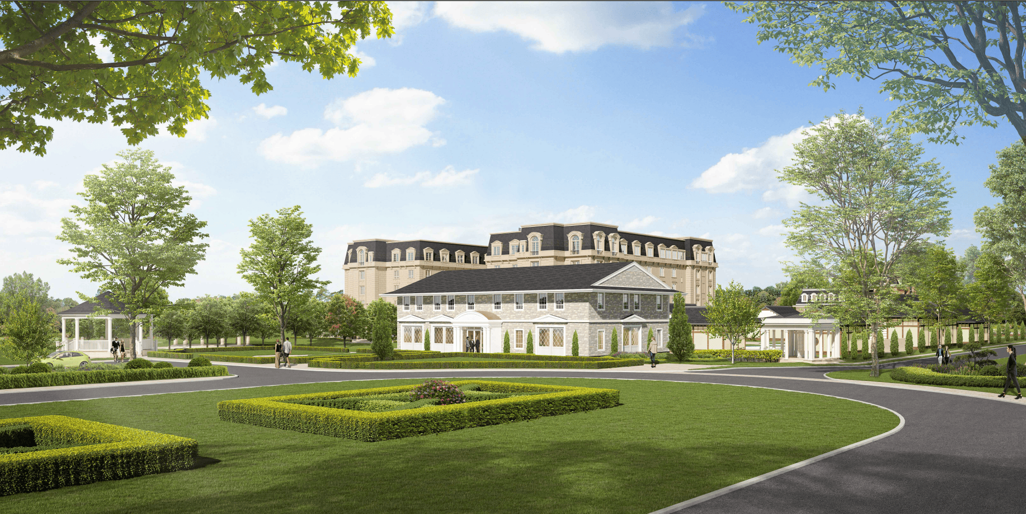 Renderings for a new Ritz-Carlton hotel at the Rand Estate. The concept is the latest proposal for the Rand Estate lands.