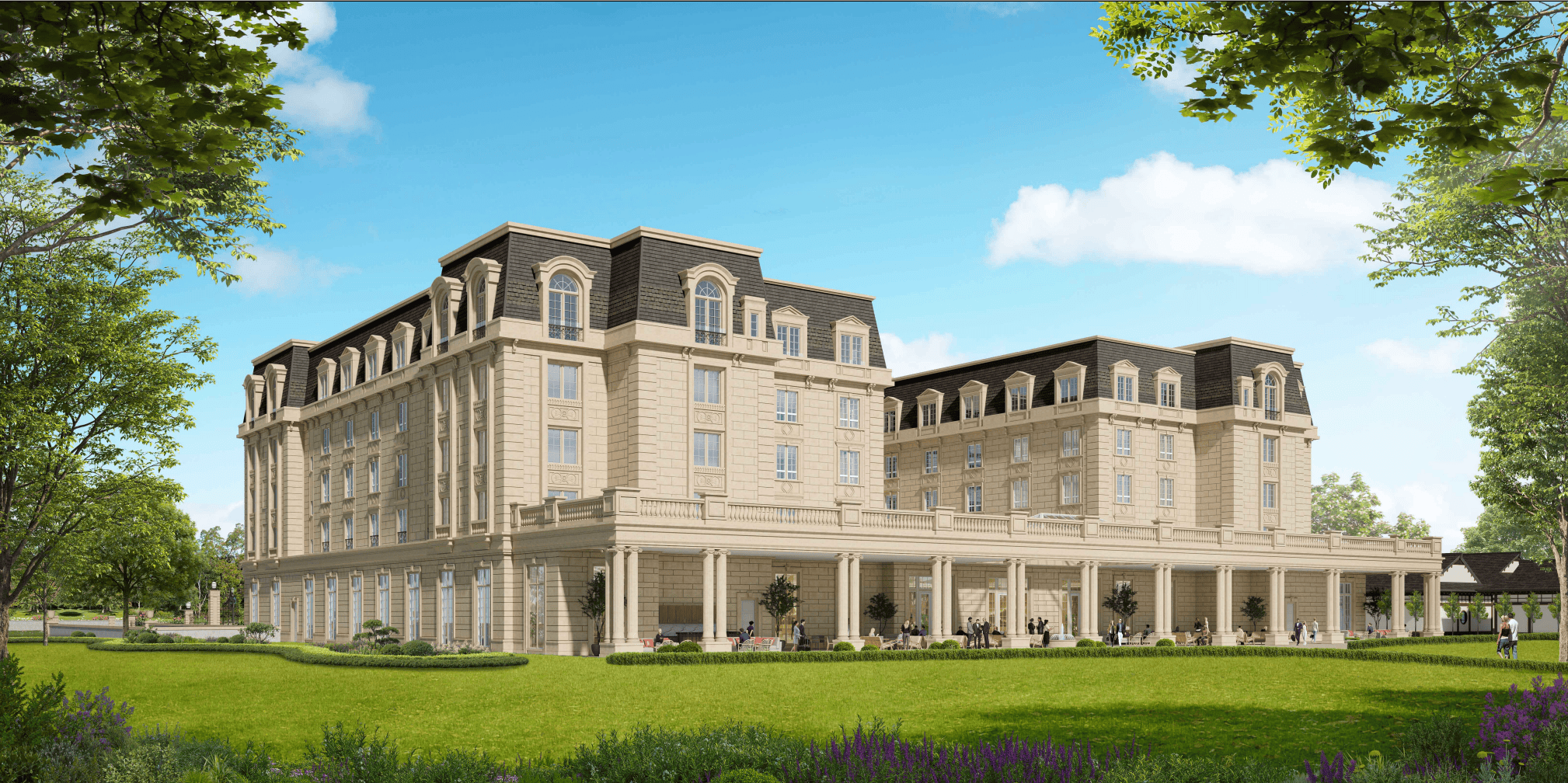 Renderings for a new Ritz-Carlton hotel at the Rand Estate. The concept is the latest proposal for the Rand Estate lands.