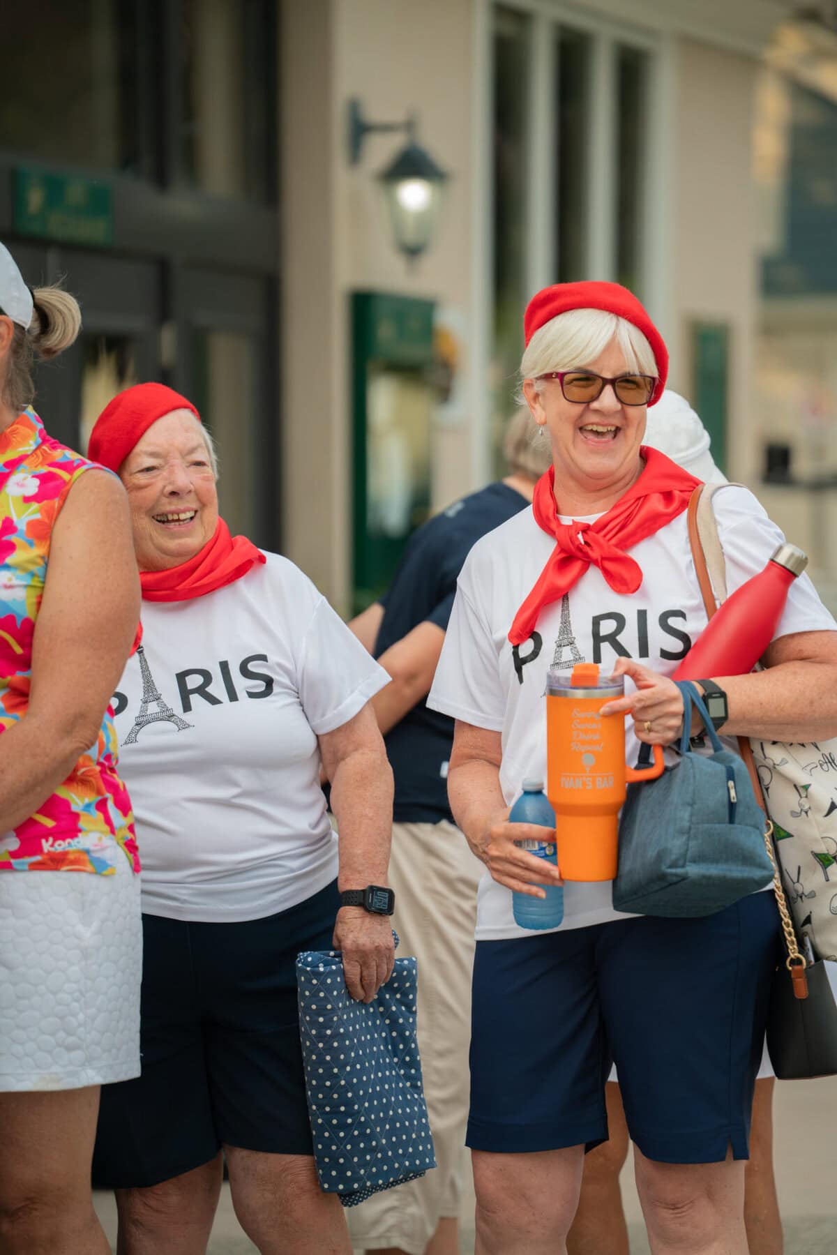 A few golfers celebrated France as part of the Invitational.