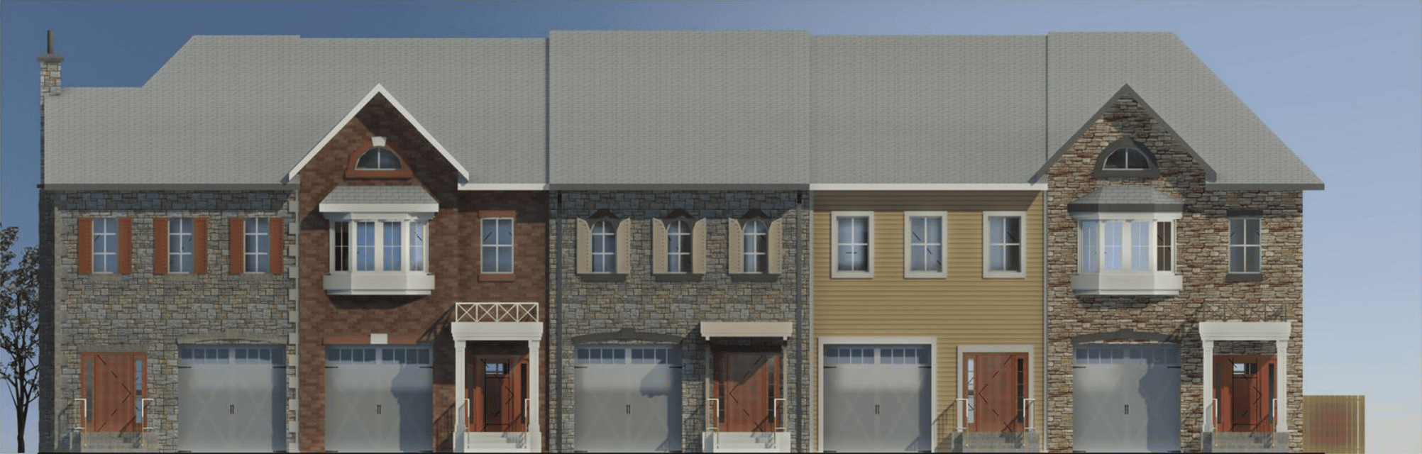 A rendering shows the five Tanbark Road townhouses that council rejected despite a push using strong mayor powers.