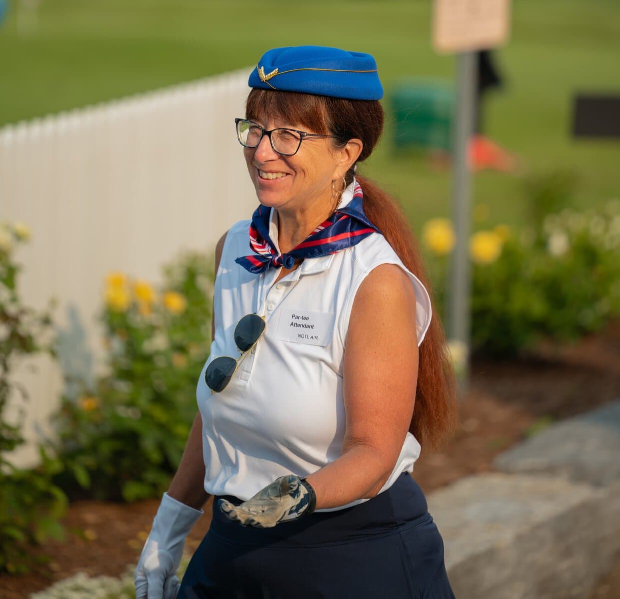 Cheryl Yamamoto was a par-tee attendant.