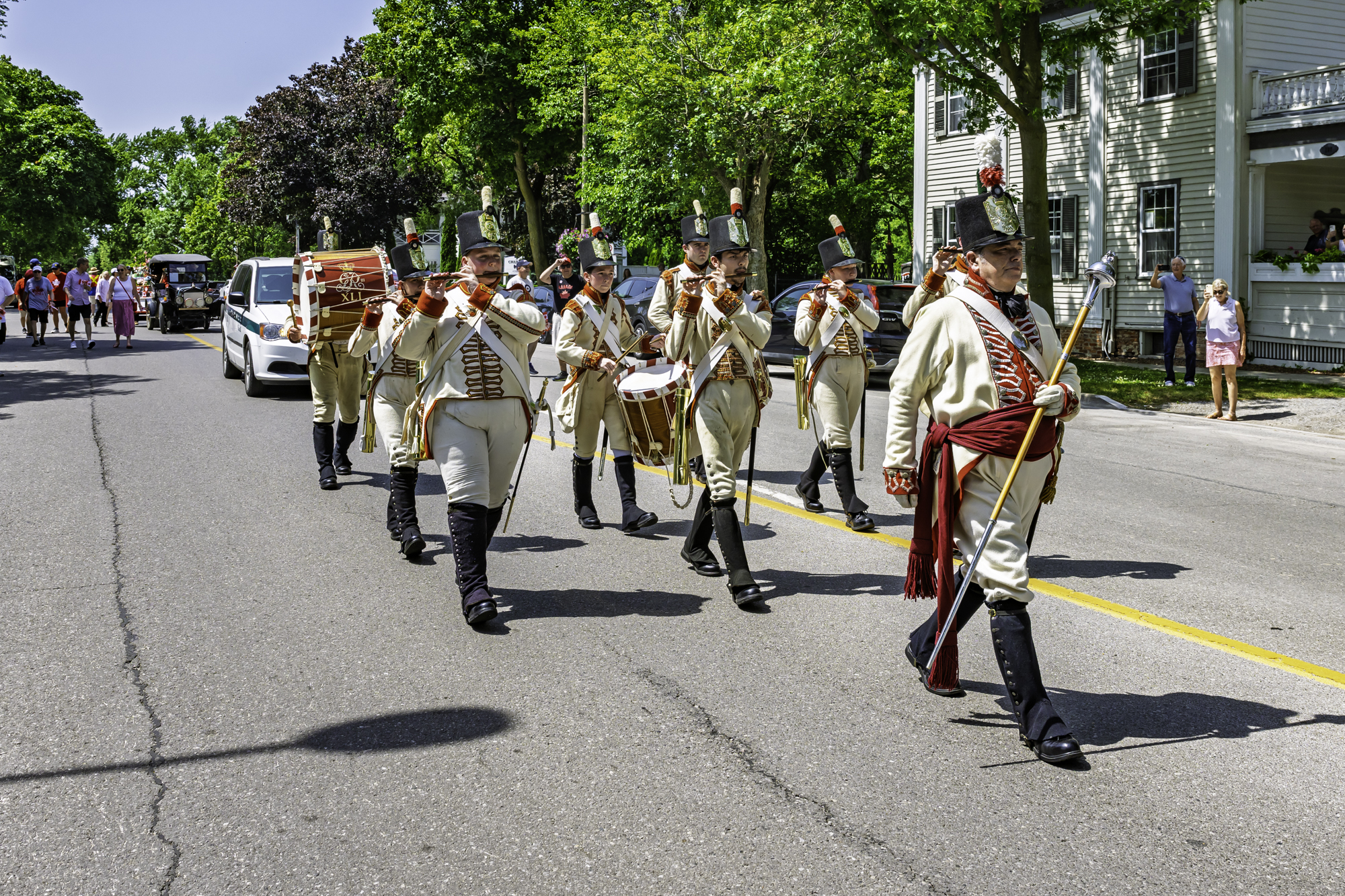 Niagara-on-the-Lake likes to do things in style, and Canada Day is no exception. The parade down Queen Street was accompanied by the 41st Regiment Fire and Drum Corps.