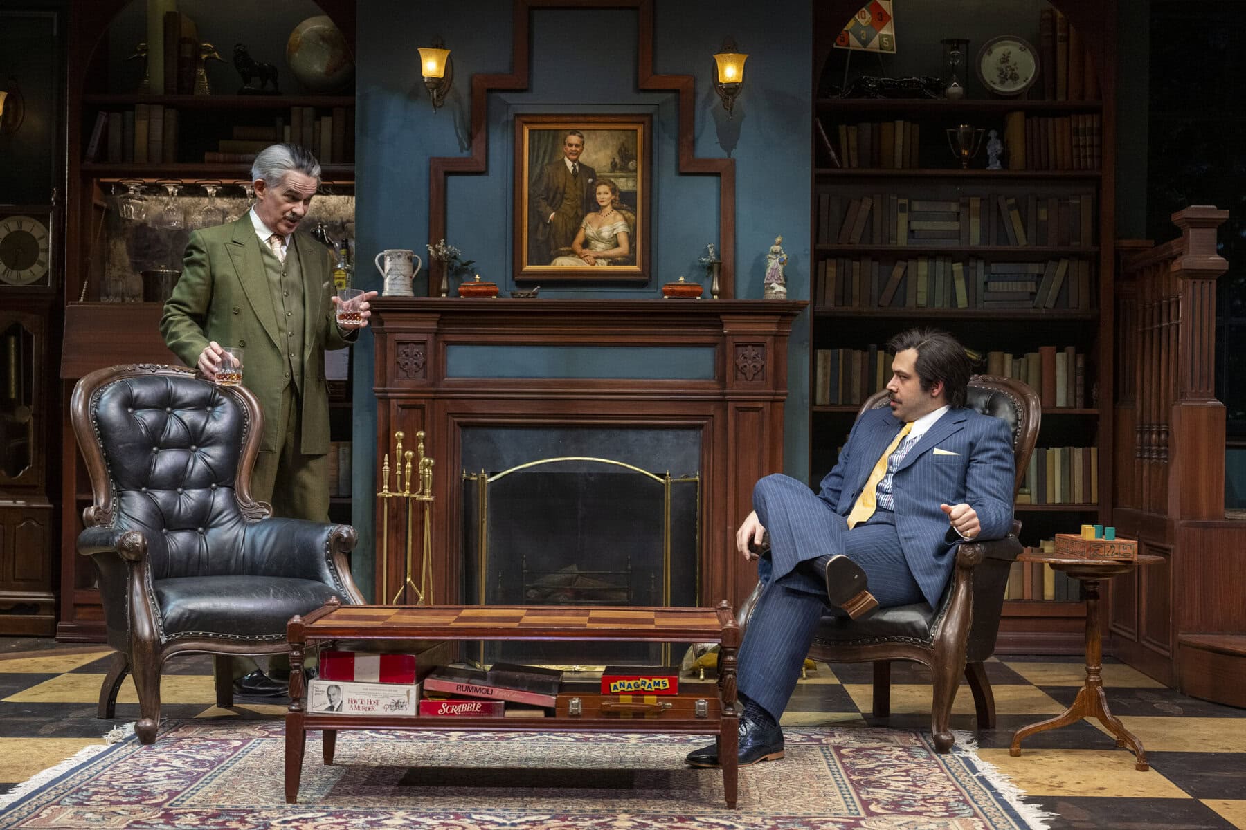 Patrick Galligan, left, and Sepehr Reybod face off in the Shaw Festival’s “Sleuth,” heading to Toronto’s Harbourfront Centre this fall.
