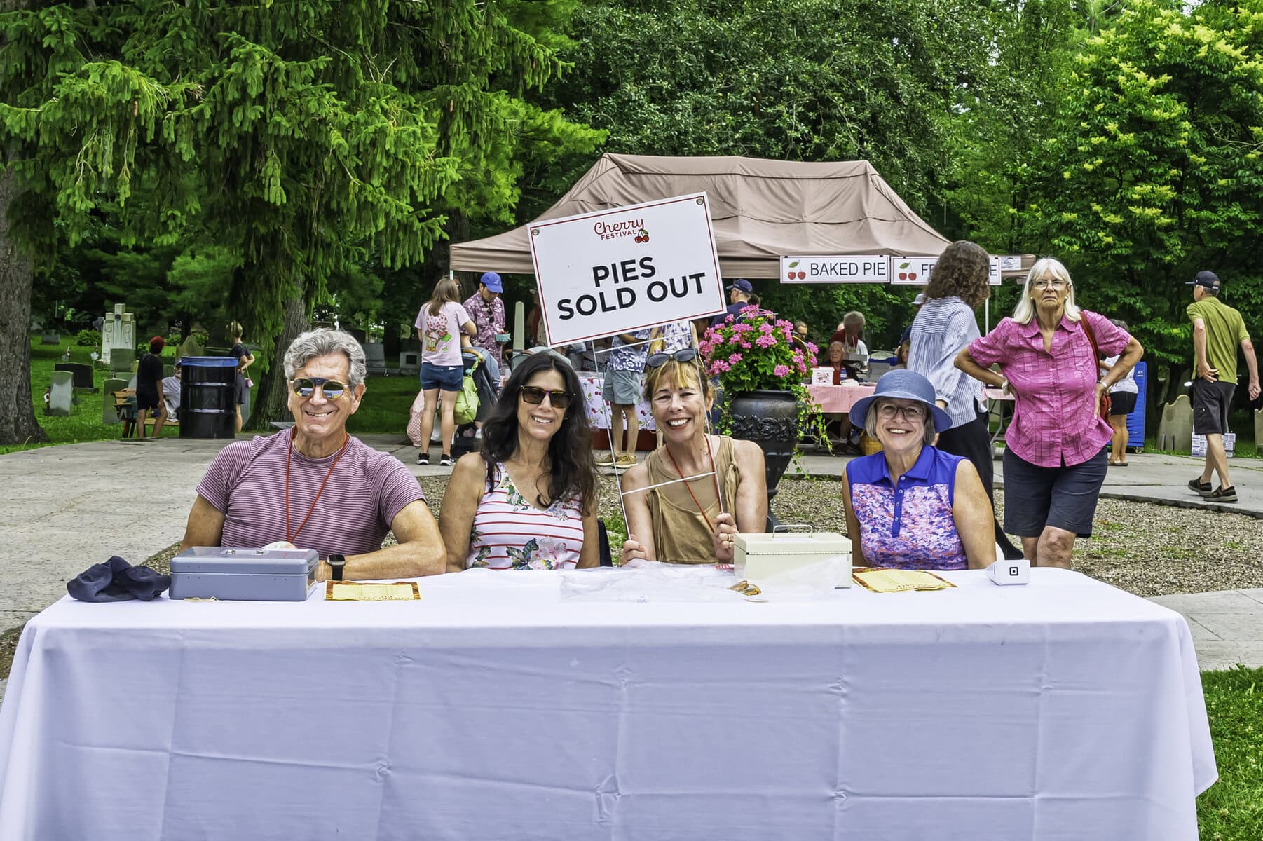 A few hours after opening, the Cherry Festival could officially be declared a success — its cherry pies were all sold out by the afternoon.