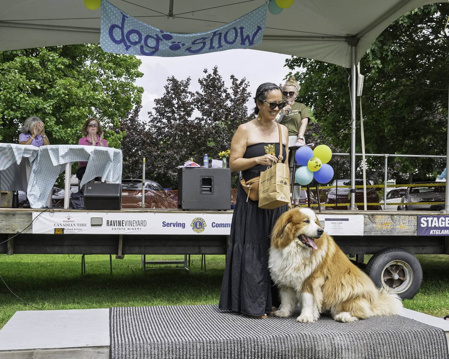 There were plenty of winners at the carnival's dog show: Erica Lepp's dog, Oswin, won in the largest dog competition.
