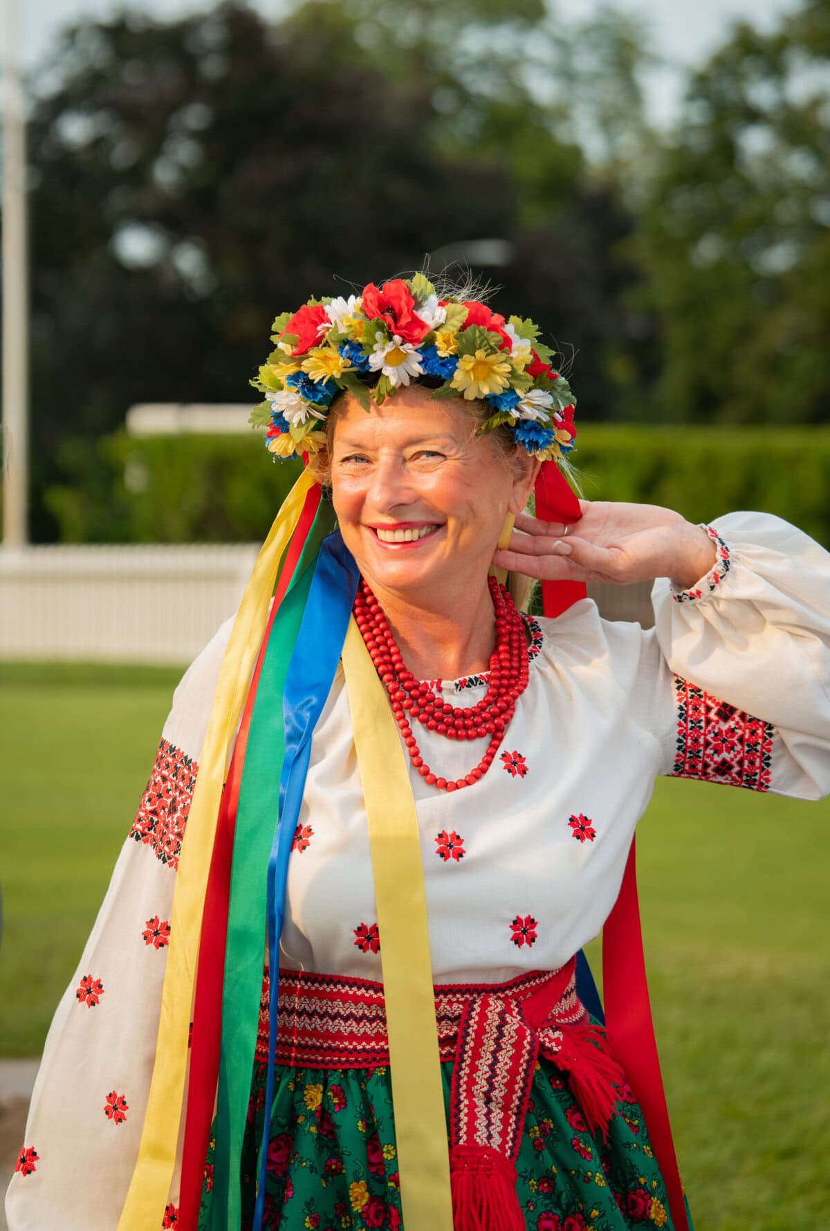 Valerie Chubey celebrated her Ukrainian roots.