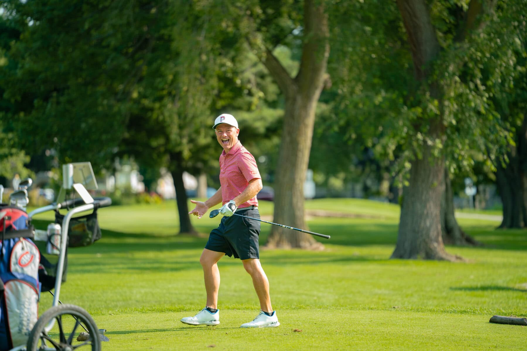 Men's B flight champ A.J. Harlond shot a stellar 75 on Sunday.