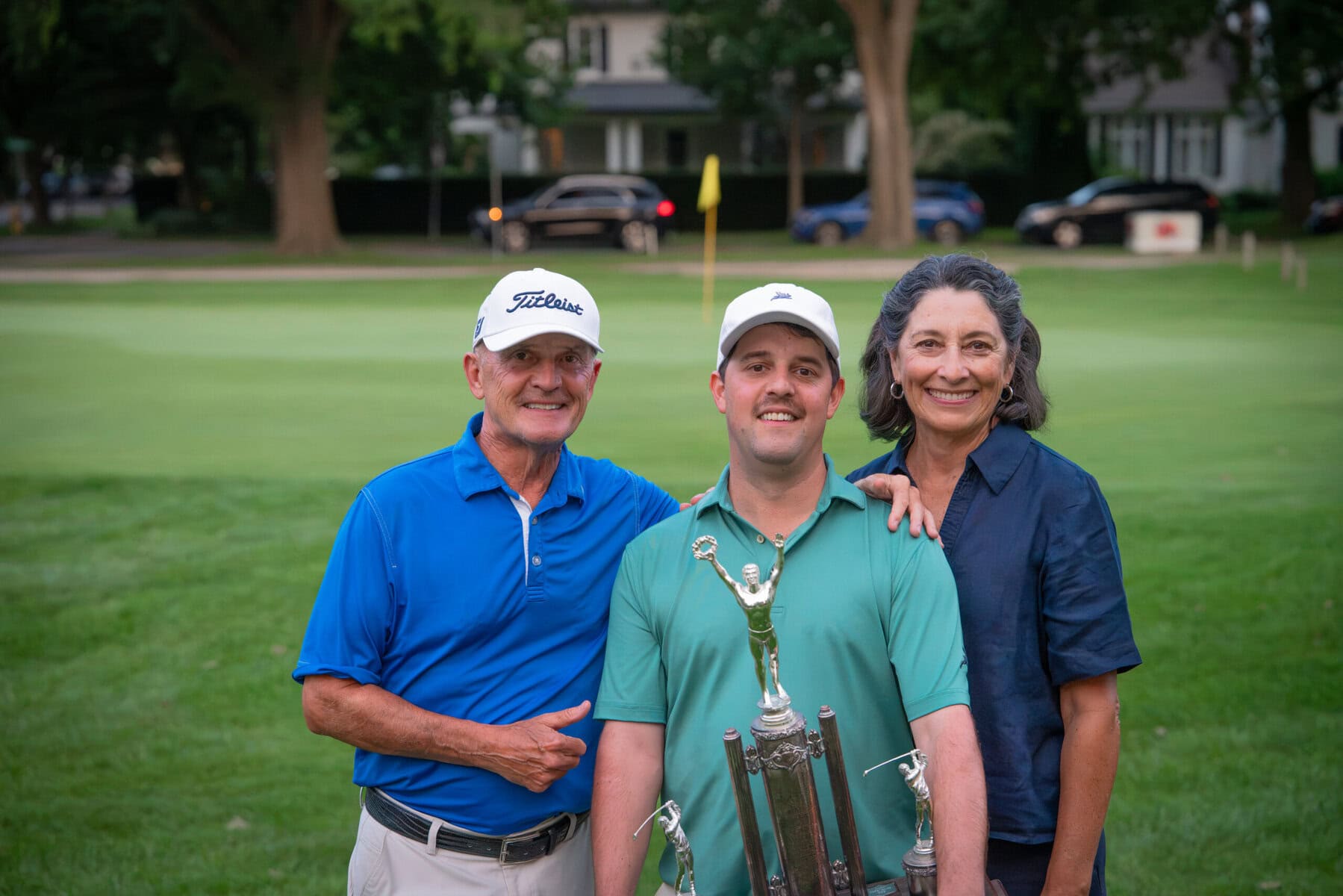 Proud mom and dad Todd and Suzanne Watson congratulate their son Ricky on his latest win.