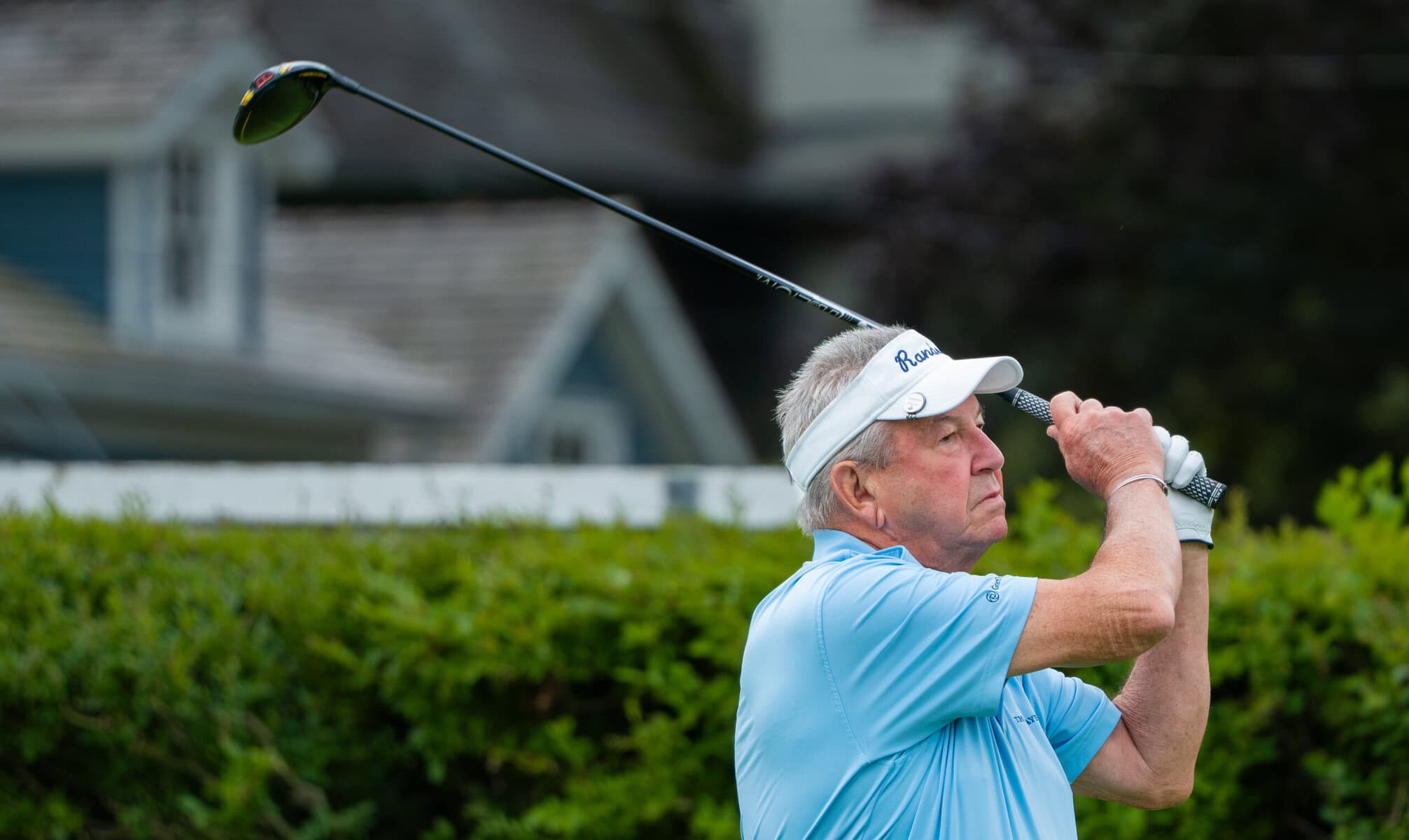 Randy McCartney tees off on the first hole during the NOTL Golf Club's championship competition.