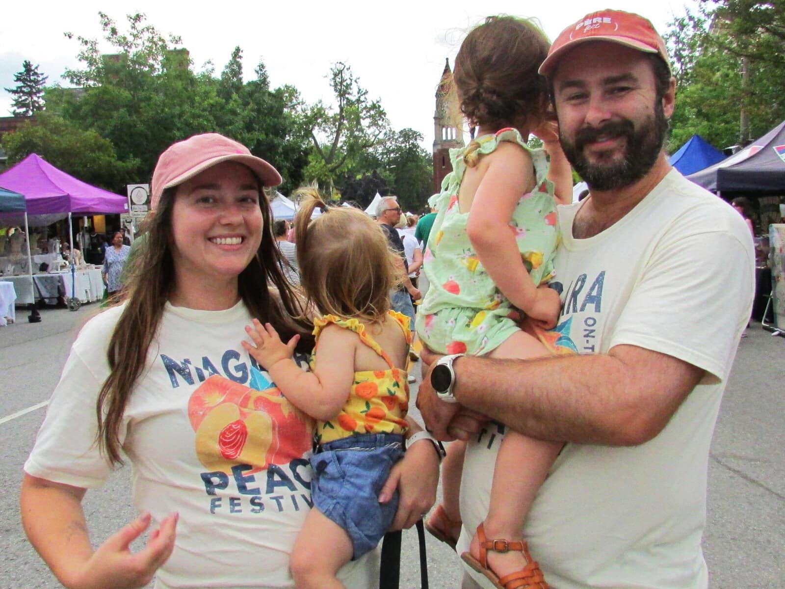 Ally and Ben Shoveller with their young daughters at the festival. Since moving to Niagara six years ago, they've attended the festival almost every years. "It's really since we’ve been in Niagara that we’ve understood how big agriculture in general is,” Ben said.