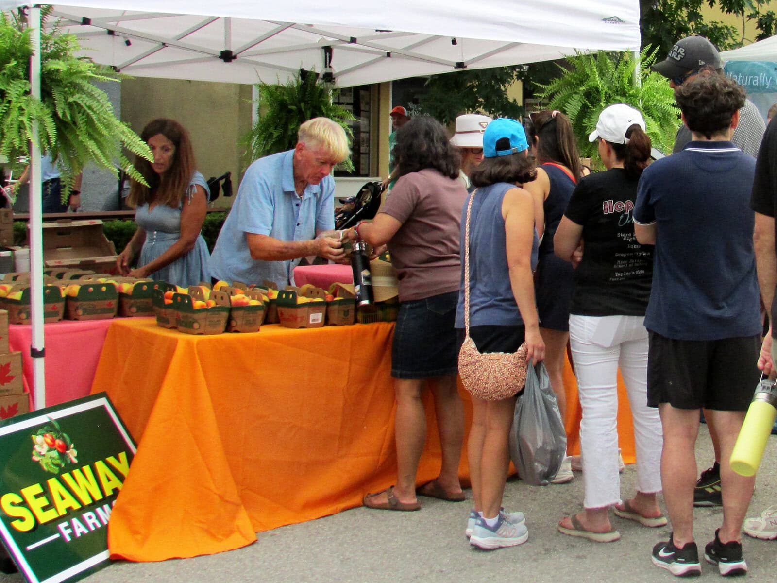 Queen Street was a hive of activity during the Peach Festival, with more than 16,000 guests coming out over two days to the festival.