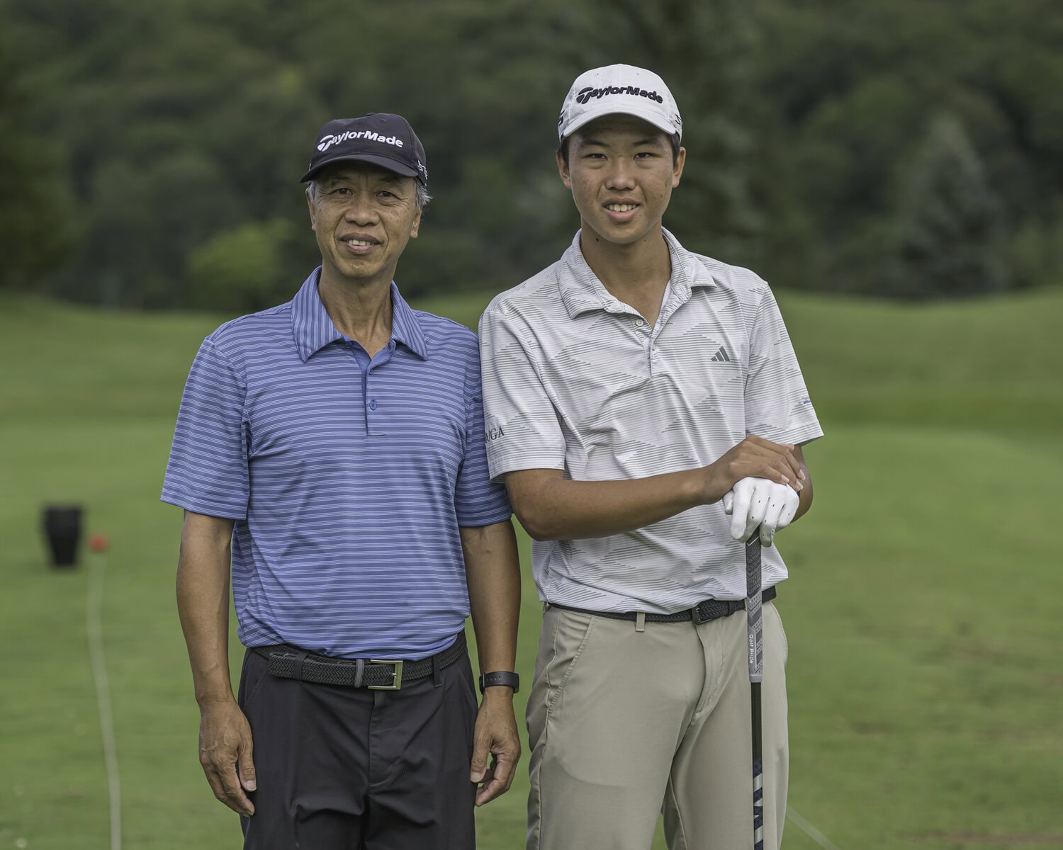 Father and son, Mike and Kaige Zhu. 