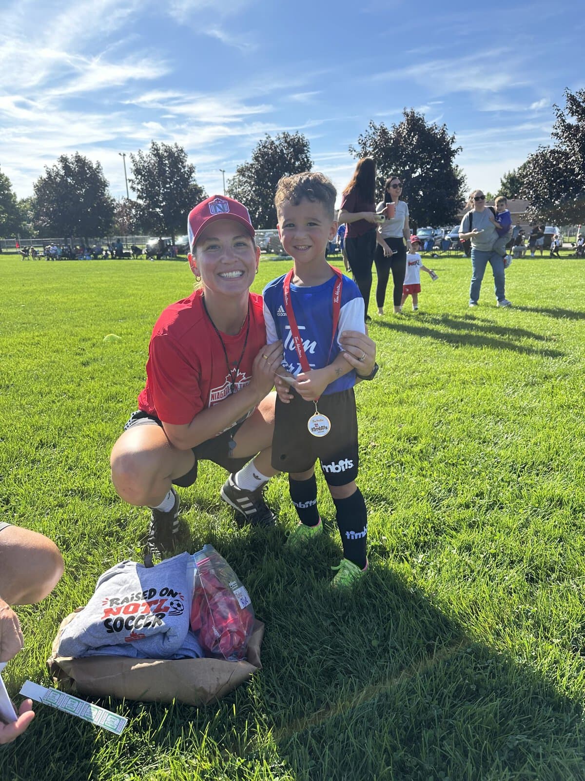 Julia Friesen and her son, Julian Zappitelli.