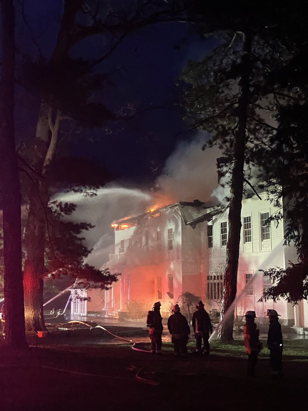 Doug Munkley won Best Spot News Photo for his image of the Glencairn Hall fire.