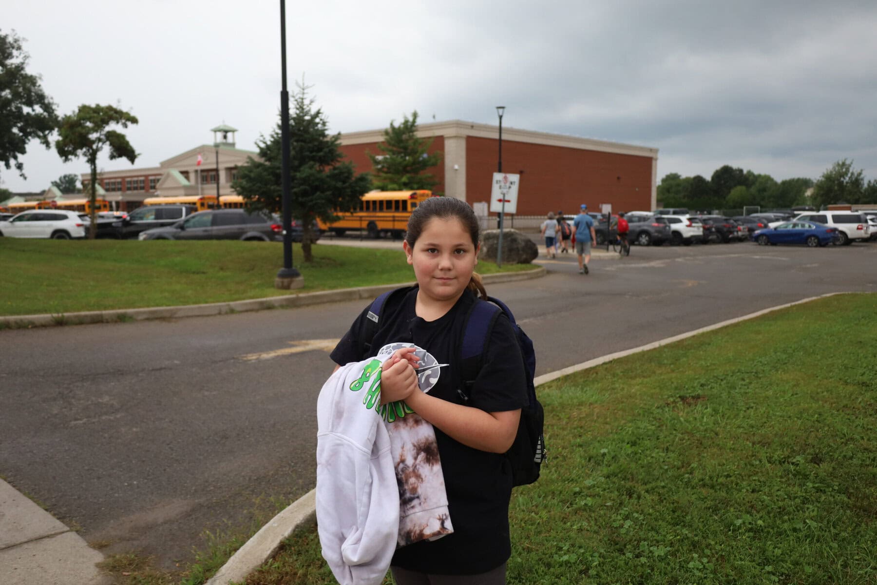 Crossroads Public School student Victoria George-Libgers is ready for the new school year, with gym class and seeing her friends topping her list of things to look forward to. 